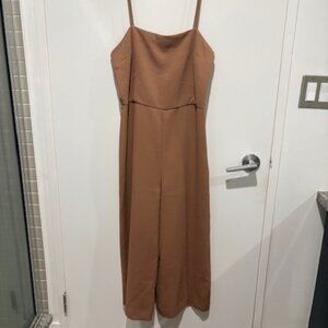 Babaton Jumpsuit - Brown - Size 6.
